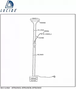 Торшер Lucide Champion-Led 19792/24/03
