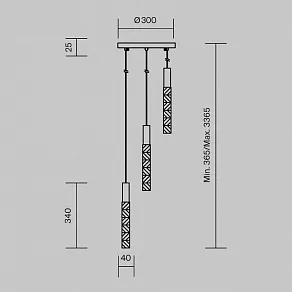 Подвесная люстра Maytoni Selemo MOD328PL-L9CH3K