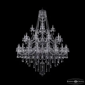 Подвесная люстра Bohemia Ivele Crystal 1415 1415/20+10+5/530/3d Ni