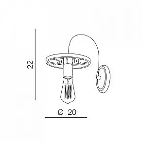Бра Azzardo Ranch wall AZ1651