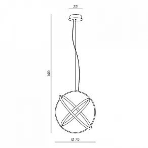 Подвесная люстра Azzardo Globus AZ1630