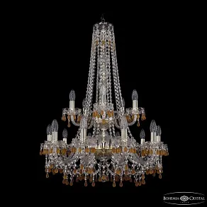 Подвесная люстра Bohemia Ivele Crystal 1410 1410/10+5/240/h-91/2d G V1003