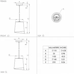 Подвесной светильник Eglo Bolivia 900425