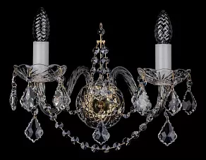 Бра Bohemia Ivele Crystal 1411 1411B/2/195/XL/G/Leafs