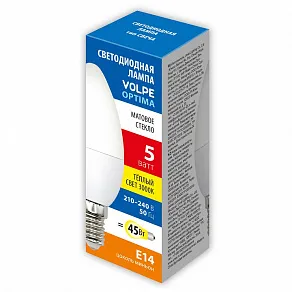 Лампа светодиодная Volpe  E14 5Вт 3000K UL-00008792