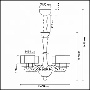 Подвесная люстра Odeon Light Laura 4196/6