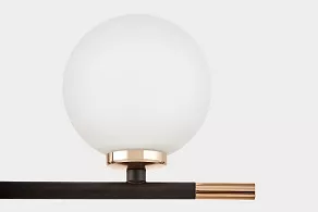 Бра LUMINA DECO Marsiada LDW 6033N-2 RT BK+F.GD