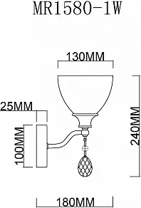 Бра MyFar Mistic MR1580-1W