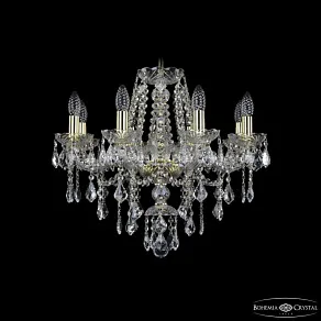 Подвесная люстра Bohemia Ivele Crystal 1415 1415/8/200 G Leafs