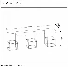 Накладной светильник Lucide Rixt 21120/03/30