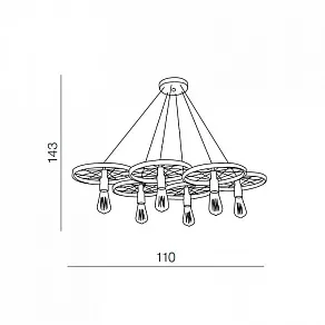 Подвесная люстра Azzardo Ranch 6 AZ1650