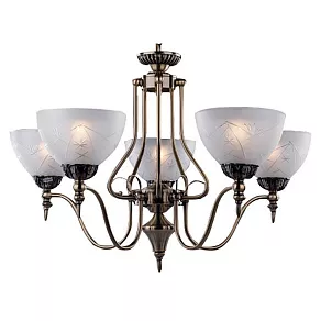 Подвесная люстра Eurosvet 60004 60004/5 античная бронза
