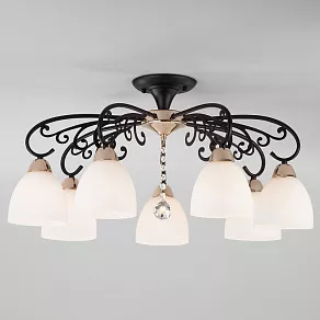 Потолочная люстра Eurosvet Arabella 70087/7 черный/золото