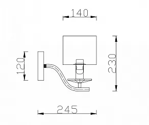 Бра Rivoli Luciana A1 CR Б0038048