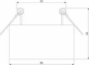 Встраиваемый светильник Elektrostandard Glam a065709