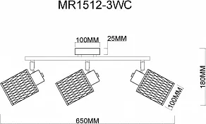 Спот MyFar Cathy MR1512-3WC