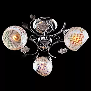 Люстра на штанге Eurosvet 9166 9166/3 хром/белый