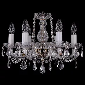 Подвесная люстра Bohemia Ivele Crystal 1402 1402/6/141/Pa/Leafs