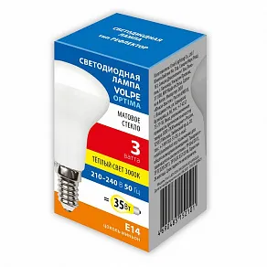 Лампа светодиодная Volpe  E14 3Вт 3000K UL-00008826