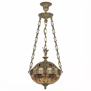 Подвесной светильник Bohemia Ivele Crystal 7100 71000P/30AZ FP Amber/M-1H FA5S
