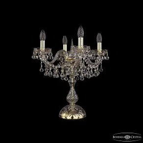 Настольная лампа декоративная Bohemia Ivele Crystal 1409 1409L/4/141-47 G