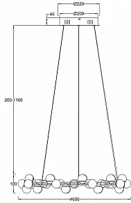 Подвесной светильник Maytoni Tessara MOD081PL-L50G3K