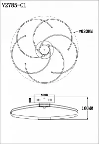 Потолочная люстра Moderli Ello V2785-CL