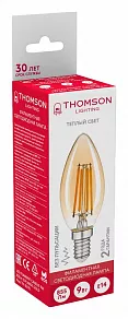 Лампа светодиодная Thomson Filament Candle E14 9Вт 2400K TH-B2115