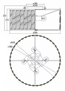 Подвесной светильник Maytoni Gelid MOD184PL-04CH