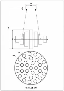 Подвесная люстра Wertmark Paula WE157.31.103