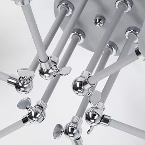 Люстра на штанге Eurosvet Nigella 70052/6 серый/серебро