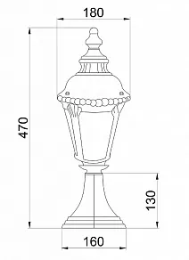 Наземный низкий светильник Maytoni Goiri O029FL-01BZ