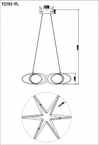 Подвесной светильник Moderli Ello V2783-PL