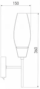 Бра Eurosvet Thalia 60140/1 сатин-никель