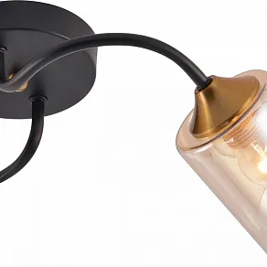 Накладной светильник Reluce 01608-1 01608-0.3-02 BK+BRASS