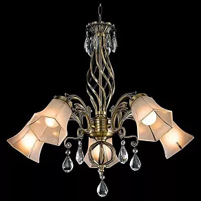 Подвесная люстра Eurosvet 29803 29803/5 античная бронза
