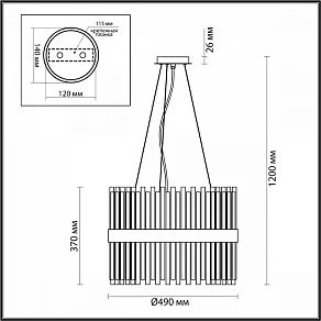 Подвесной светильник Odeon Light Viketa 4786/12A