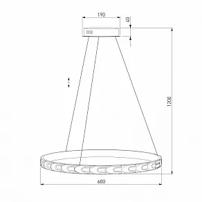 Подвесной светильник Eurosvet Chain 90164/1 сатин-никель 40W