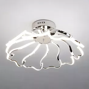 Потолочная люстра Eurosvet Begonia 90095/10 хром 100W