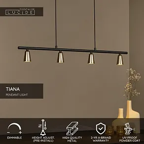 Подвесной светильник Lucide TIANA 65401/04/05