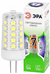 Лампа светодиодная Эра Green Line G4 7Вт 6500K LED G4-JC-7W-865-12V GL