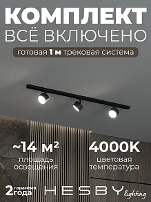 Комплект трековый Hesby Lighting Skylite №13 HSBL_kompl_S013_NI1B4K