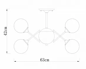 Люстра на штанге Arte Lamp Fobos A2704PL-9SG