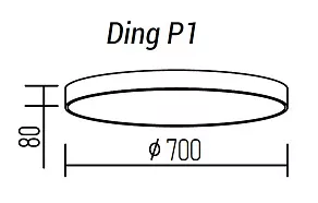 Накладной светильник TopDecor Ding Ding P1 12