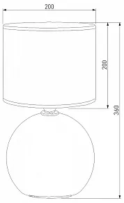 Настольная лампа декоративная TK Lighting Palla 5068 Palla