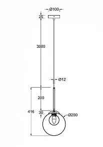 Подвесной светильник Maytoni Basic form MOD521PL-01G3