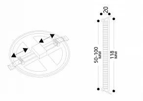 Встраиваемый светильник Arte Lamp Mesura A7972PL-1WH