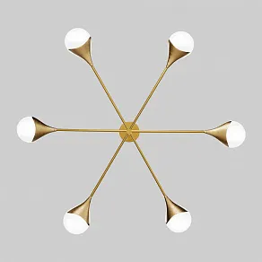 Люстра на штанге Eurosvet Calyx 60168/6 латунь