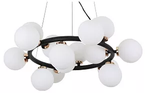Подвесная люстра LUMINA DECO Marsiada LDP 6033-15 BK+GD