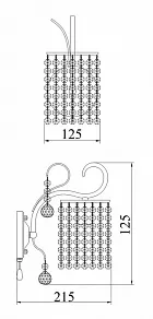 Бра Freya Leona FR1127-WL-01-G